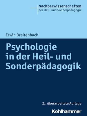 cover image of Psychologie in der Heil- und Sonderpädagogik